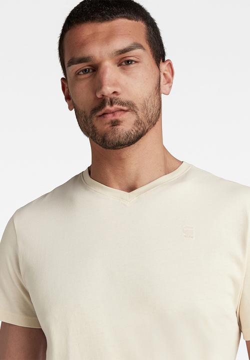 G-STAR - Base-S v-neck short sleeve - ecru