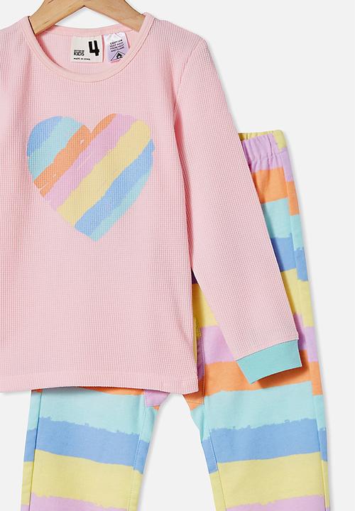 Cotton On - Edith long sleeve pyjama set - pink