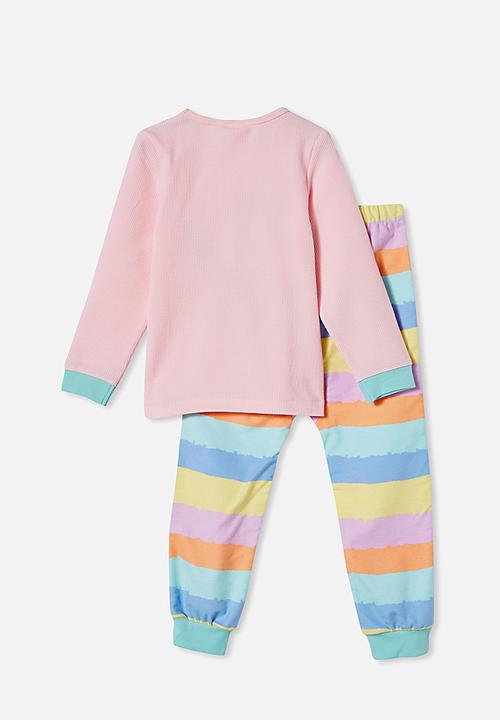 Cotton On - Edith long sleeve pyjama set - pink
