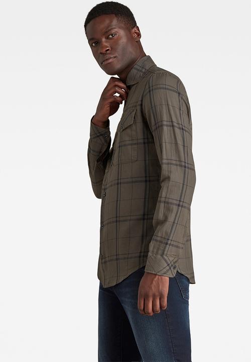 G-STAR - Marine service slim long sleeve shirt - dark grey 