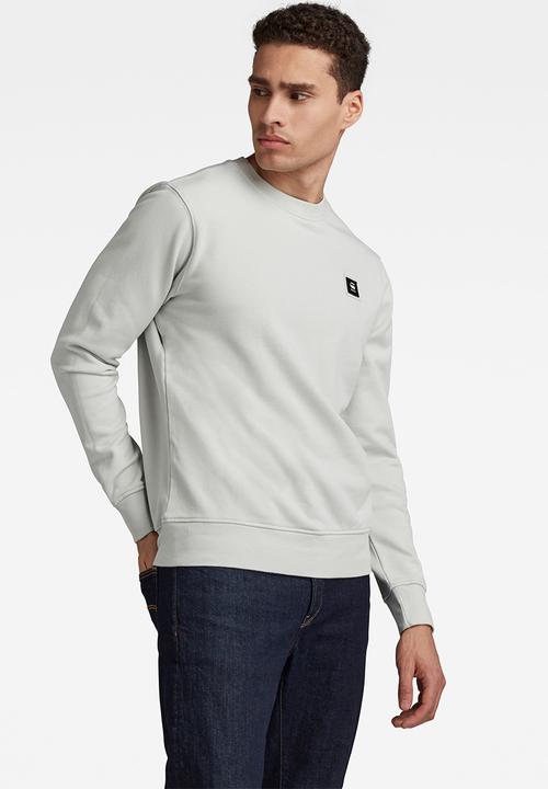 G-STAR - Logo badge sweat - light grey 