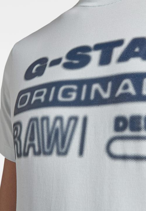 G-STAR - Originals HD graphic tee - light grey 
