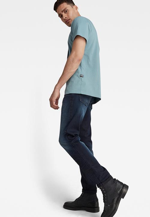 G-STAR - Graphic raw tee - blue 