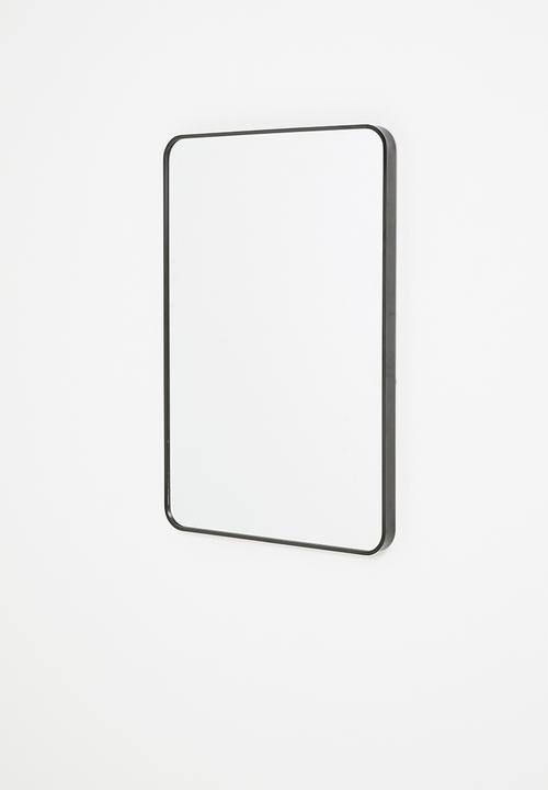 Sixth Floor - Rectangular mirror - black