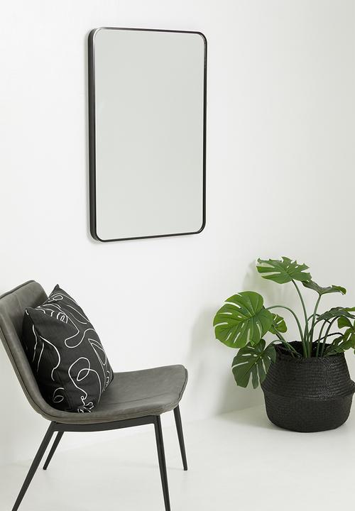 Sixth Floor - Rectangular mirror - black