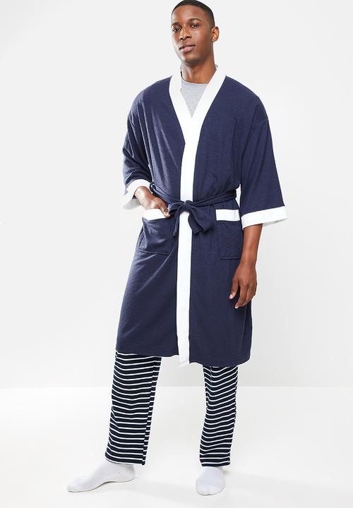 STYLE REPUBLIC - Waffle robe - navy