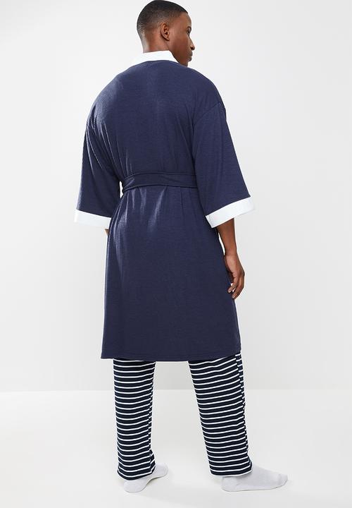STYLE REPUBLIC - Waffle robe - navy