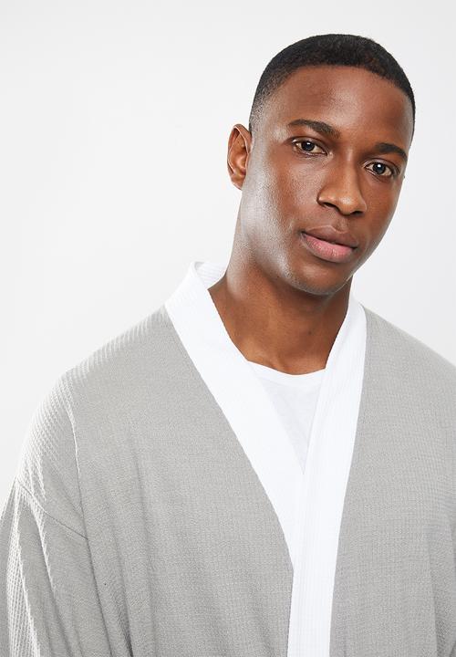 STYLE REPUBLIC - Waffle robe - grey