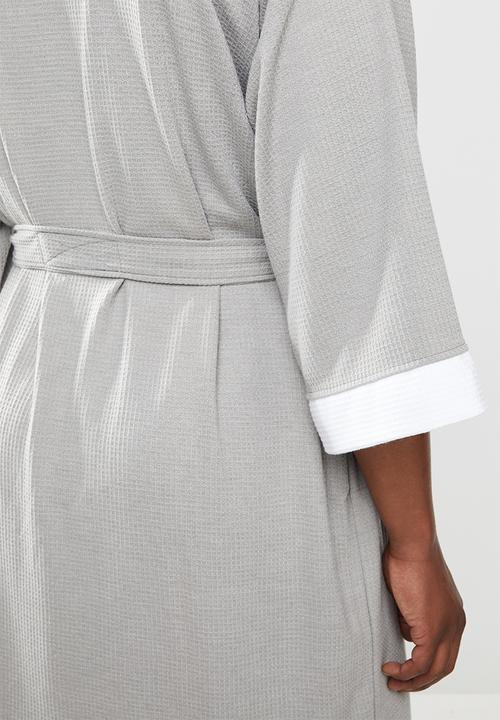 STYLE REPUBLIC - Waffle robe - grey