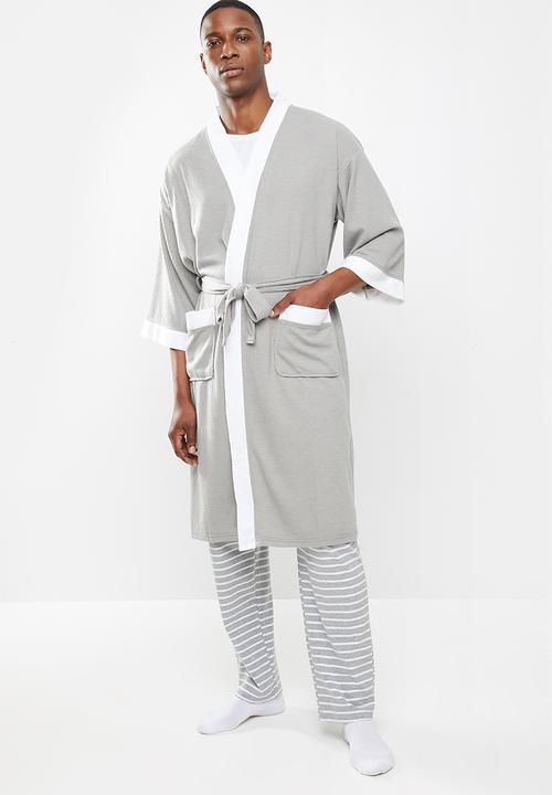 STYLE REPUBLIC - Waffle robe - grey