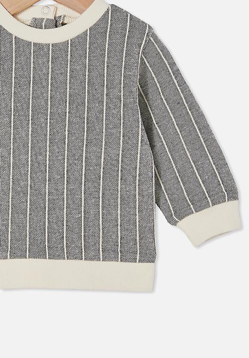 Cotton On - Billie sweater - charcoal stripe