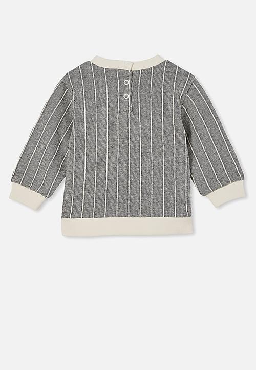 Cotton On - Billie sweater - charcoal stripe