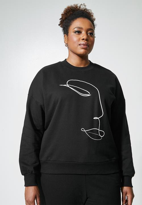 Superbalist - Graphic sweat - black