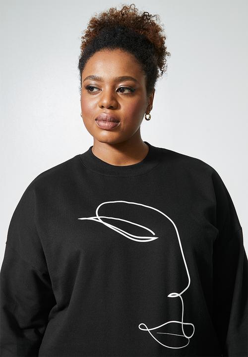 Superbalist - Graphic sweat - black
