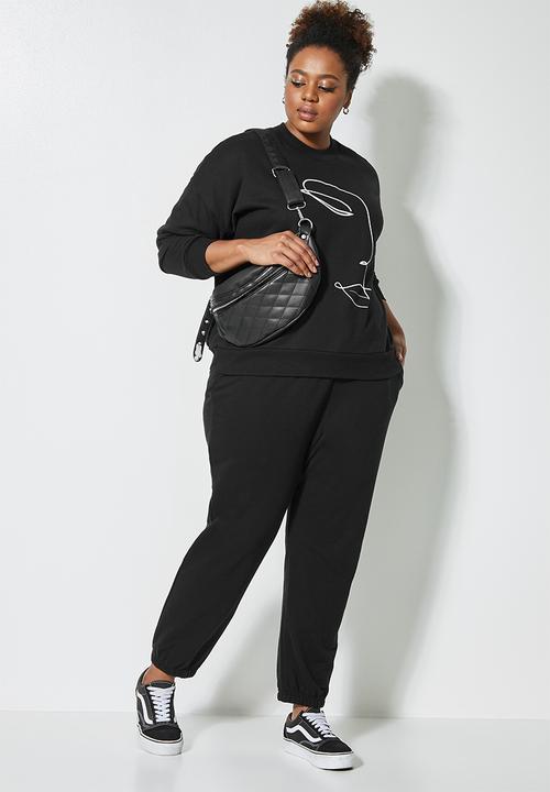 Superbalist - Graphic sweat - black