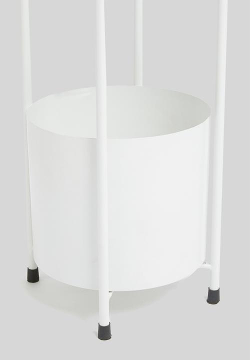 Sixth Floor - Double planter - white