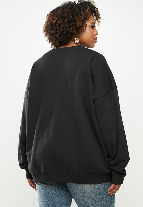 Missguided - Plus basic sweat - black