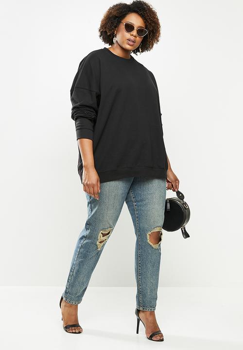 Missguided - Plus basic sweat - black