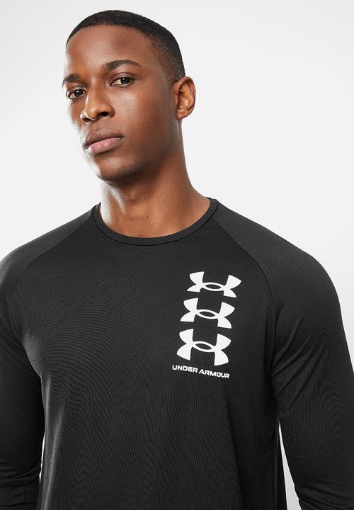 Under Armour - Ua tech triple logo long sleeve - black