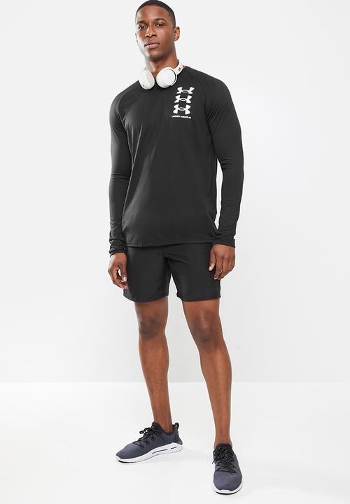 Under Armour - Ua tech triple logo long sleeve - black