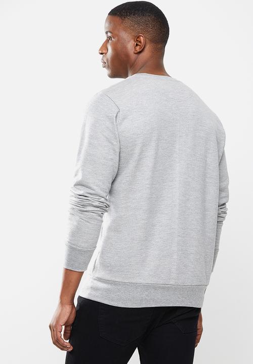 Original Penguin - Long sleeve sticker Pete fleece - rain heather
