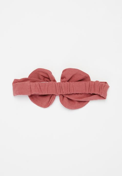 Baby Star - Baby star headband with bow - dusty pink