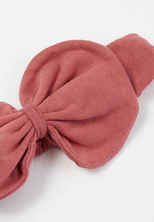Baby Star - Baby star headband with bow - dusty pink