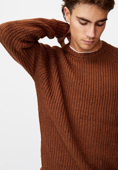 Cotton On - Fisherman knit - brown