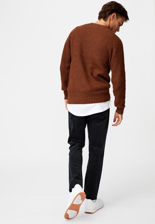 Cotton On - Fisherman knit - brown