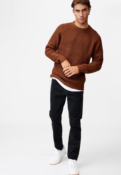 Cotton On - Fisherman knit - brown