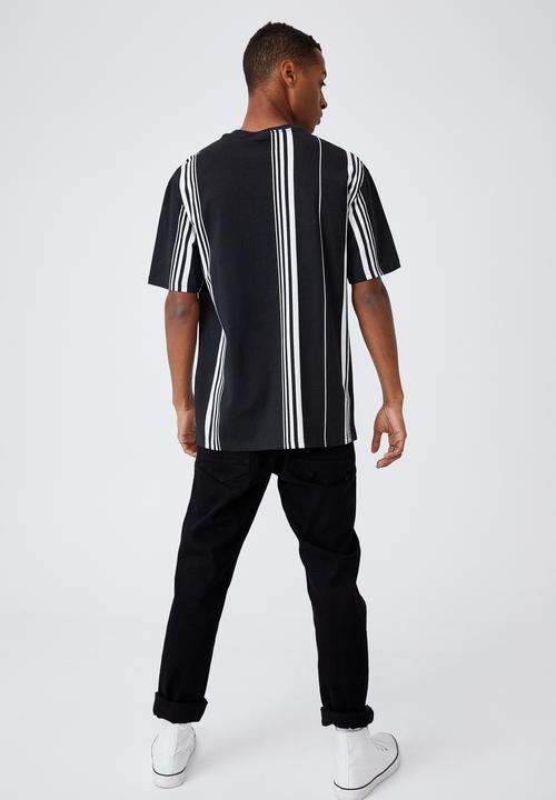 Cotton On - Downtown T-shirt - black & white 