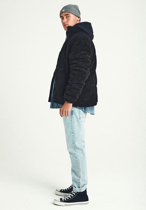 Cotton On - Teddy puffer - black