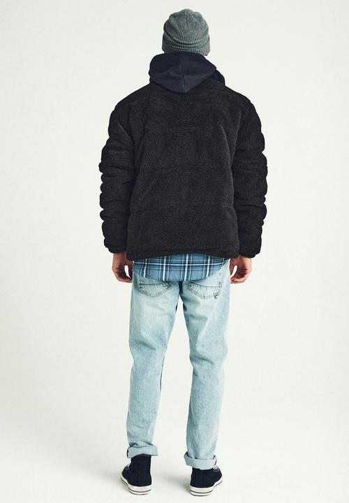 Cotton On - Teddy puffer - black