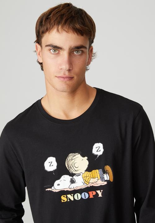 Cotton On - Lounge long sleeve T-shirt - black