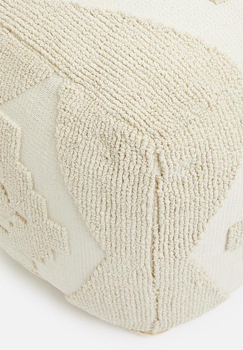 Sixth Floor - Bobble woven ottoman - cream