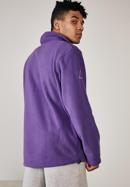 Factorie - Teddy zip thru mountain jacket - purple