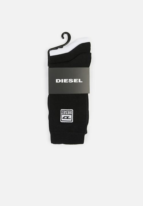 Diesel  - Ray 3 pack socks - black & white
