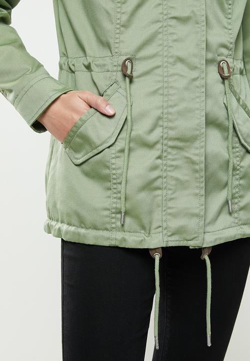 ONLY - Lorca canvas parka - green