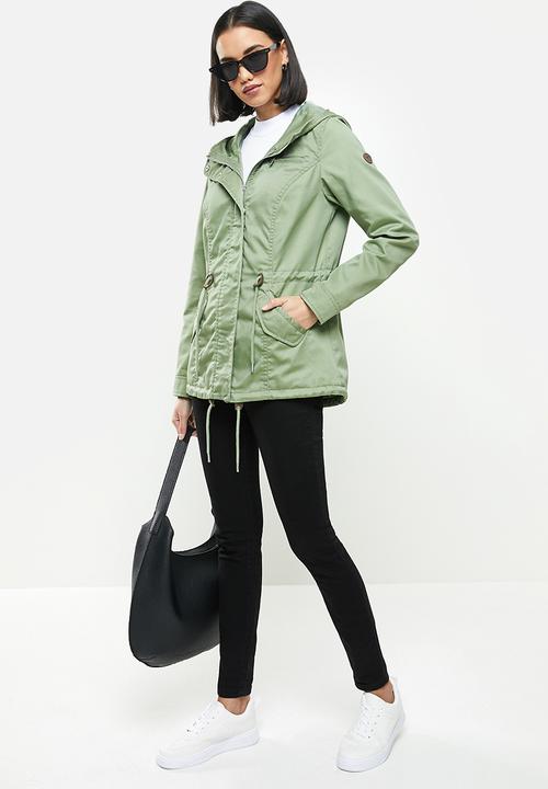 ONLY - Lorca canvas parka - green