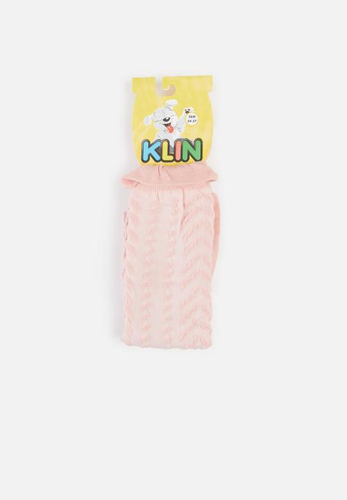 Klin - Girls knee high socks - light pink