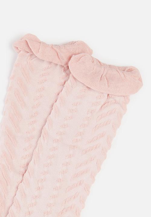 Klin - Girls knee high socks - light pink