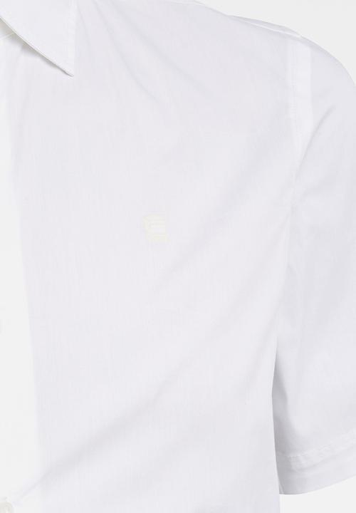 G-STAR - Dressed super slim s\s shirt - white