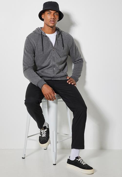 Superbalist - Noel zip through hoodie - grey