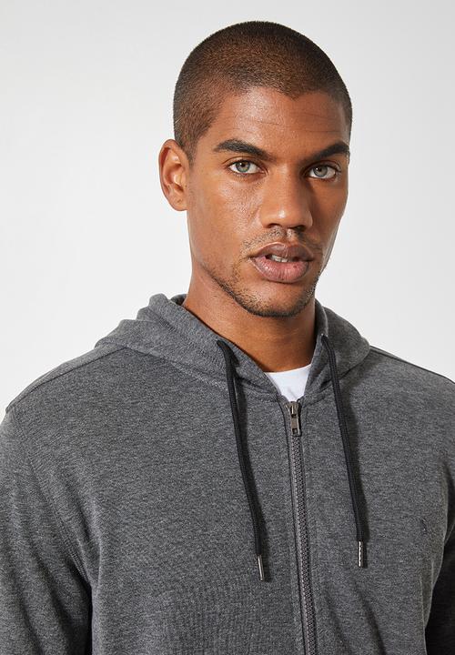 Superbalist - Noel zip through hoodie - grey