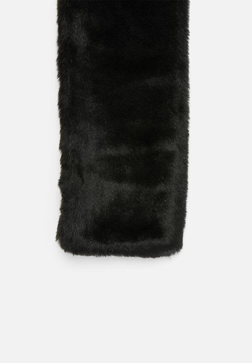 Superbalist - Faux fur scarf - black