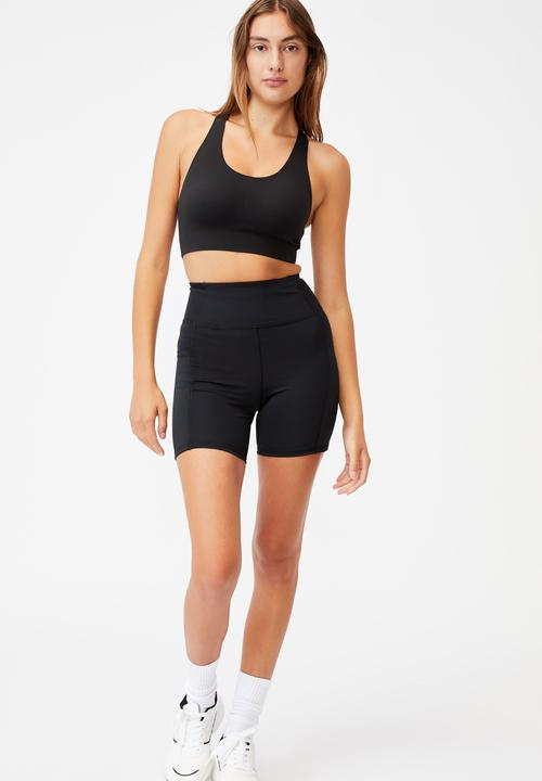 Cotton On - All day comfort crop - black