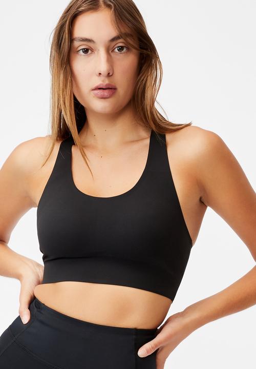 Cotton On - All day comfort crop - black