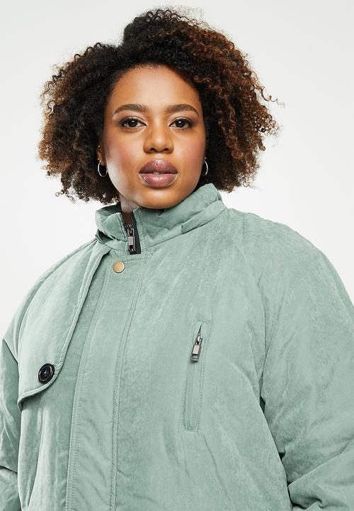 STYLE REPUBLIC PLUS - Hooded parka - sage