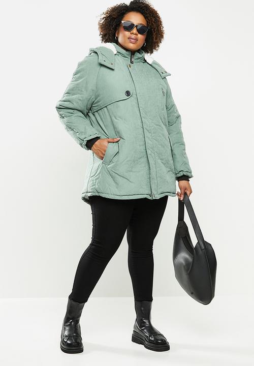 STYLE REPUBLIC PLUS - Hooded parka - sage