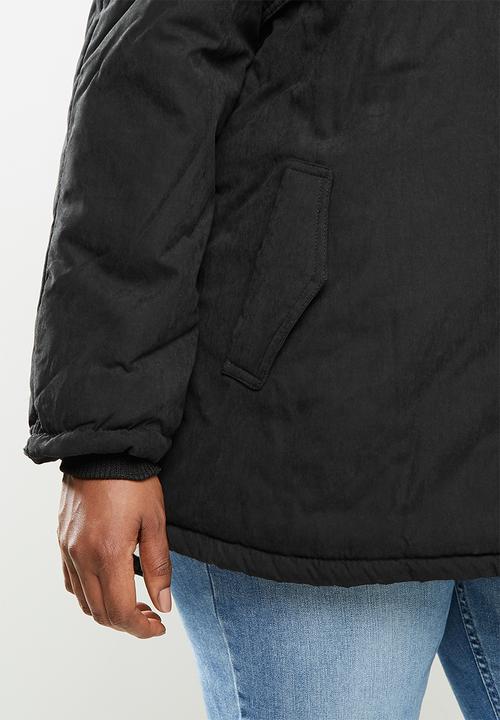 STYLE REPUBLIC PLUS - Hooded parka - black